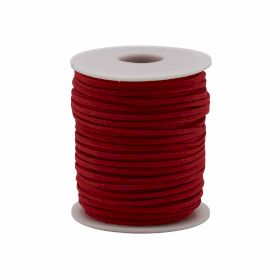 Rollo de cordon para accesorios - 2.5mm x 45m - Rojo A056