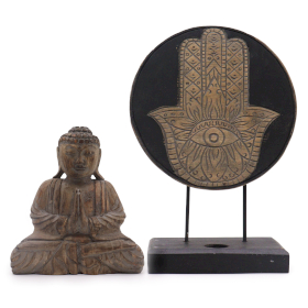 Buda Feng Shui Set - Hamsa - Gris