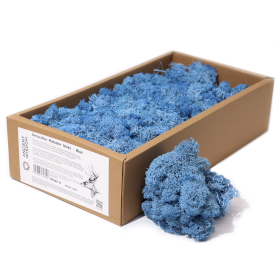 Musgo de Reno para Decoracion  - Azul - (500gm aprox)