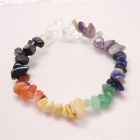 12x Pulsera Fragmentos de Piedras Preciosas  - Chakra