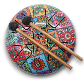 Steel Tongue Happy Drums - Mediano - Multicolor 17 x 13 cm