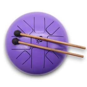 Steel Tongue Happy Drums - Mediano - Om Violeta 22 x 16 cm