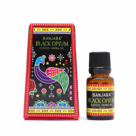 6x Aceite de Fragancia de la India Banjara 10ml - Opio Negro