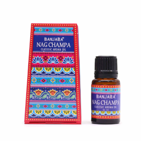 6x Aceite de Fragancia de la India Banjara 10ml - Nag Champa