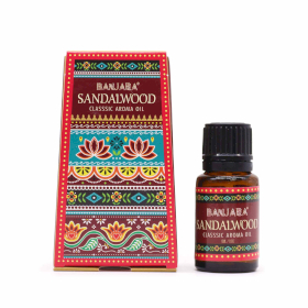 6x Aceite de Fragancia de la India Banjara 10ml - Sándalo