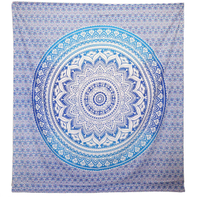 Tapiz de pared - Mandala Umrao - Azul