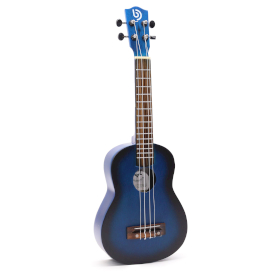 Ukulele Hecho a Mano - Acabado Azul Quemado (4 Cuerdas)