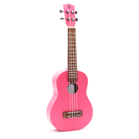 Ukulele Hecho a Mano - Acabado Rosa Brillante (4 Cuerdas)