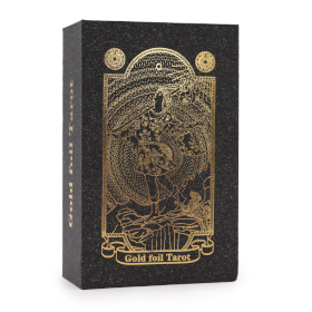 Juego de Cartas del Tarot con Lámina de Oro y libro - Caja de regalo